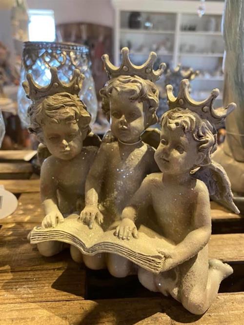 Tre engle læser bog