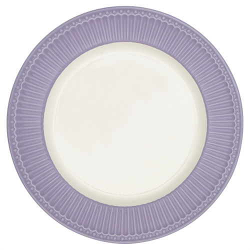 Stoneware Plate Alice lavender