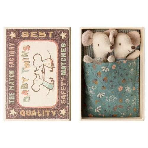 Maileg BABY MICE, TWINS IN BOX